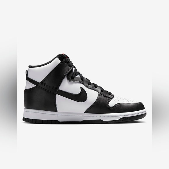 Nike Dunk High Tops In White/University Red/Black - Picture 1 of 3